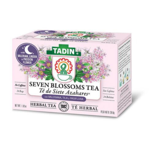 Tadin Seven Blossoms, Caffeine Free, Herbal Tea
